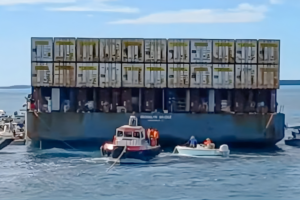 Barge Looted in Bahamas Returns to Jacksonville as Insurance Claims Mount