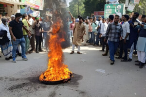 BNP Supporters Block Roads in Demanding Candidate Change