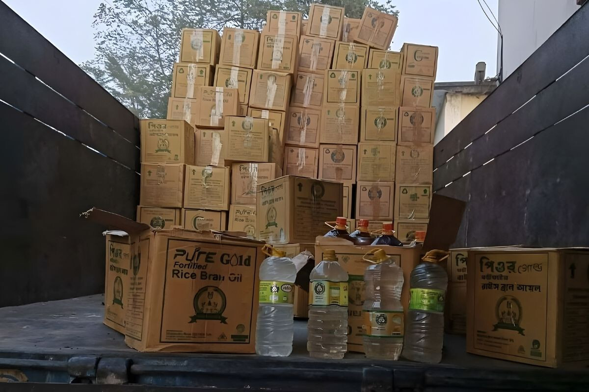 Bought oil from TCB, found water in the carton.