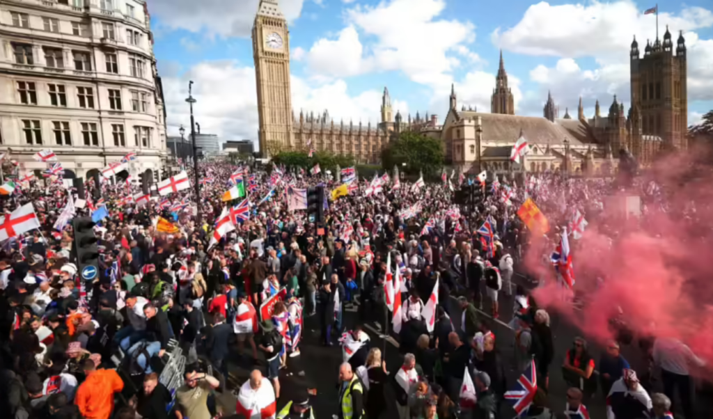 britain grapples with implications of massive far right rally Britain Grapples with Implications of Massive Far-Right Rally