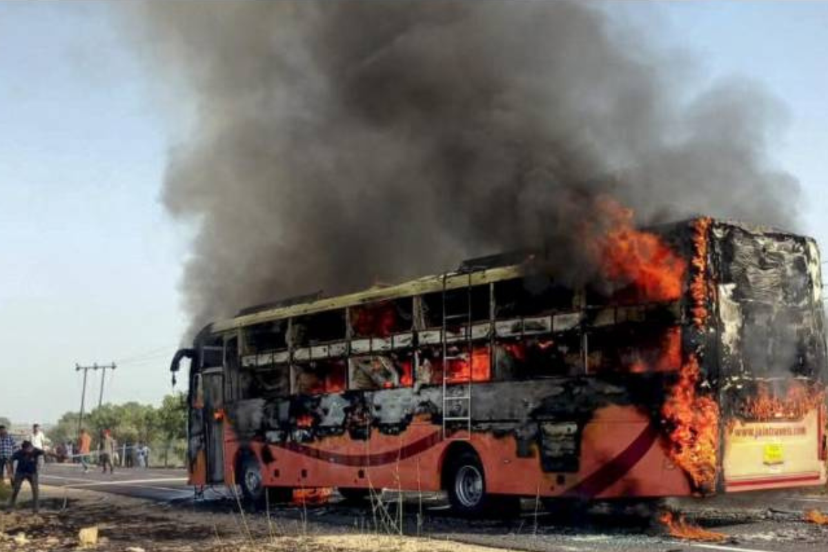 Bus Inferno Claims at Least 20 Lives in Western India’s Rajasthan