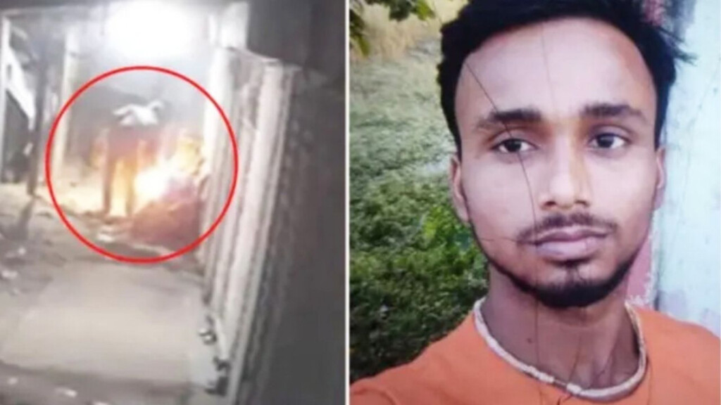 chilling cctv footage reveals fatal garage arson in narsingdi Chilling CCTV Footage Reveals Fatal Garage Arson in Narsingdi