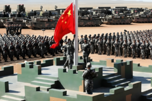 Chinese Troops Endure Intense Heat During Rehearsals for Grand Military Parade