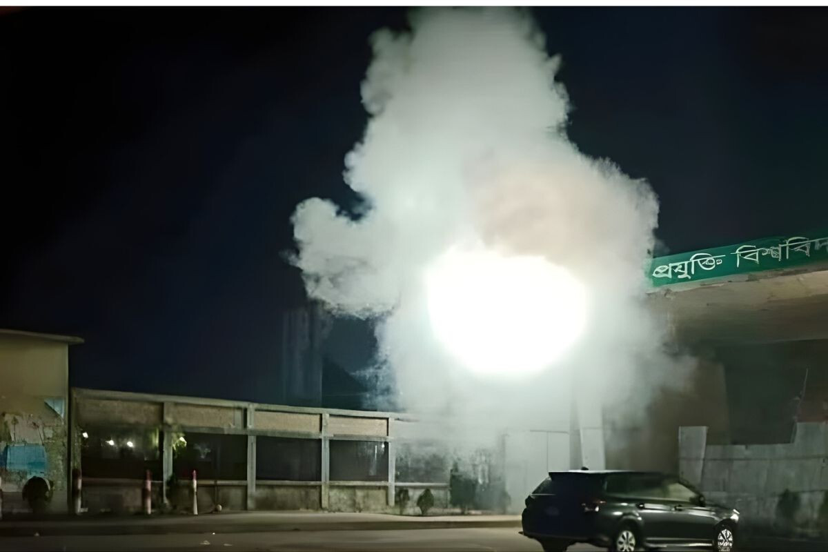 Cocktail Blast Sparks Panic at University Gate