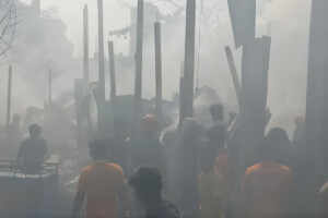 Cotton Factory Damaged by Fire in Narayanganj