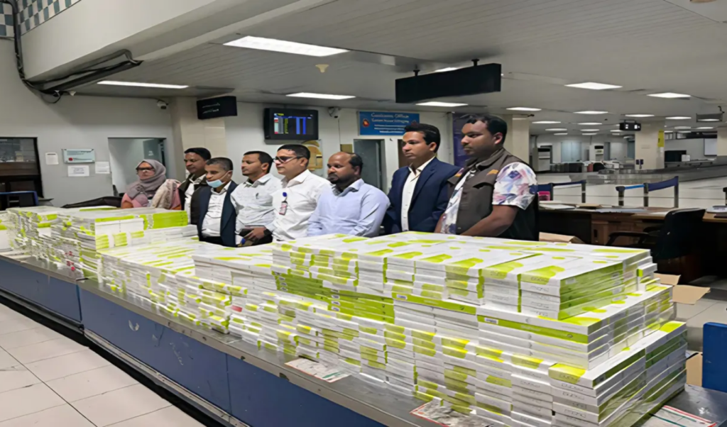 customs seize cigarettes worth over tk 3 million from four passengers at chattogram airport Customs Seize Cigarettes Worth Over Tk 3 Million from Four Passengers at Chattogram Airport