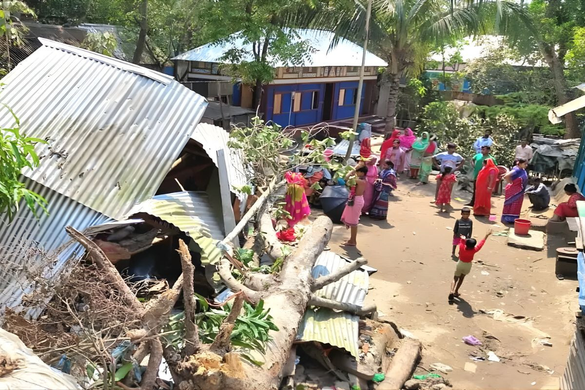 Cyclone Squall Claims Woman’s Life in Comilla