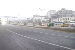 Dhaka engulfed in rain-like fog as the cold continues to bite today
