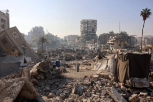 Displaced Gazas Seek Refuge in Yasser Arafat’s Ruined Villa