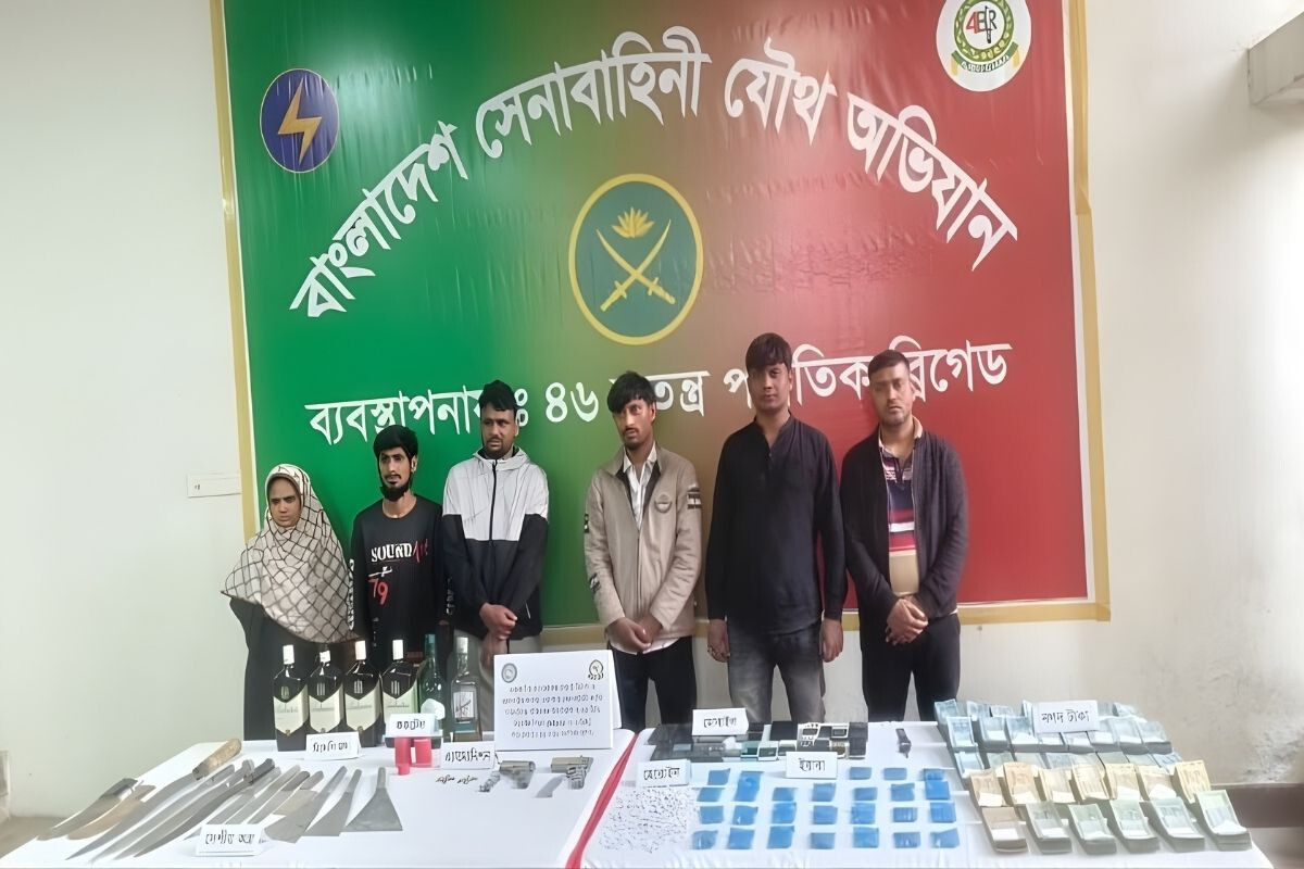 Drugs and Weapons Seized in Sena Operation, Six Arrested