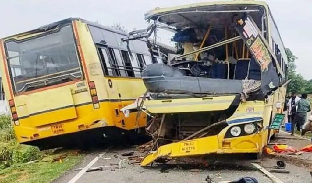 eleven killed in head on collision between two state buses in india Eleven Killed in Head-On Collision Between Two State Buses in India