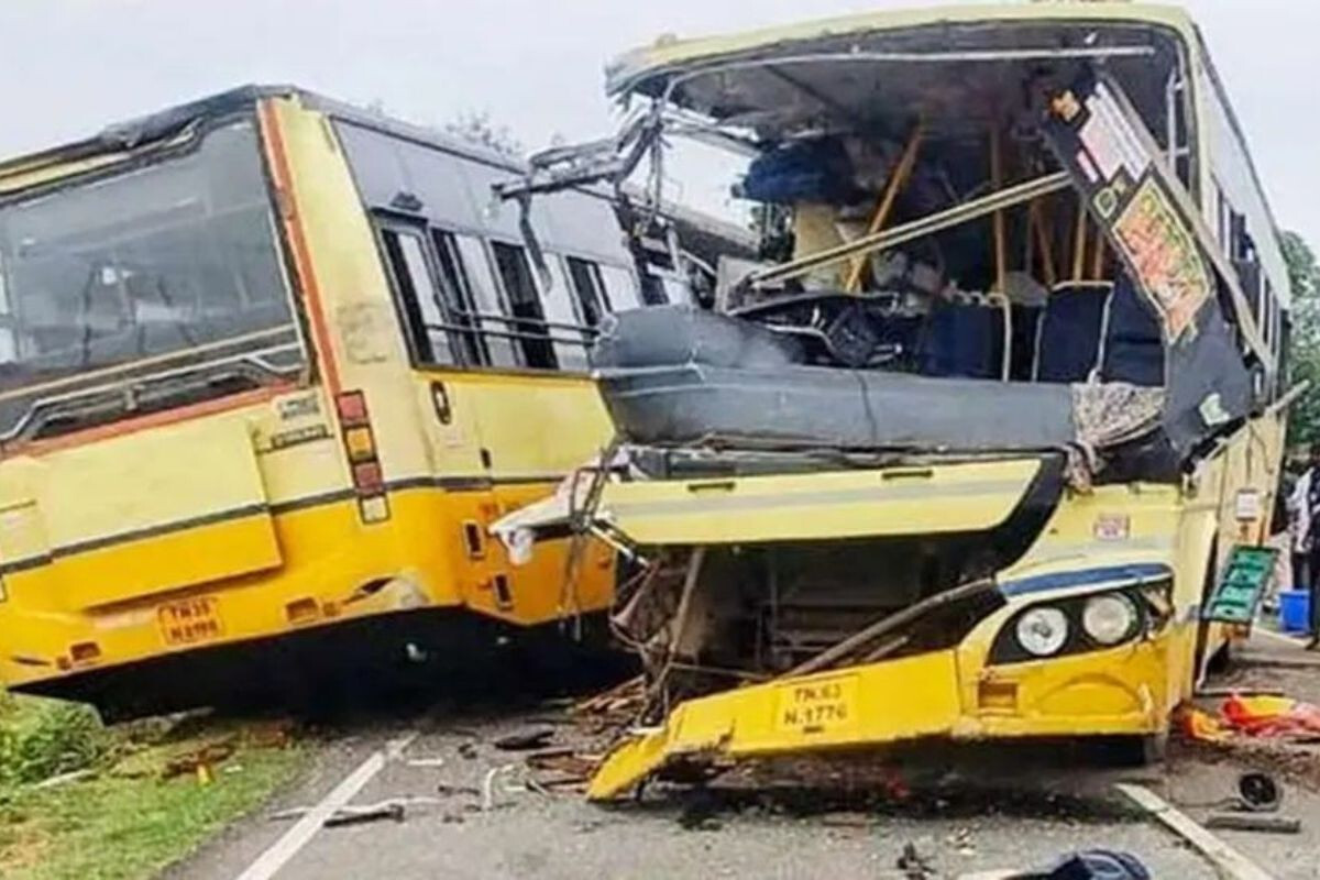 Eleven Killed in Head-On Collision Between Two State Buses in India