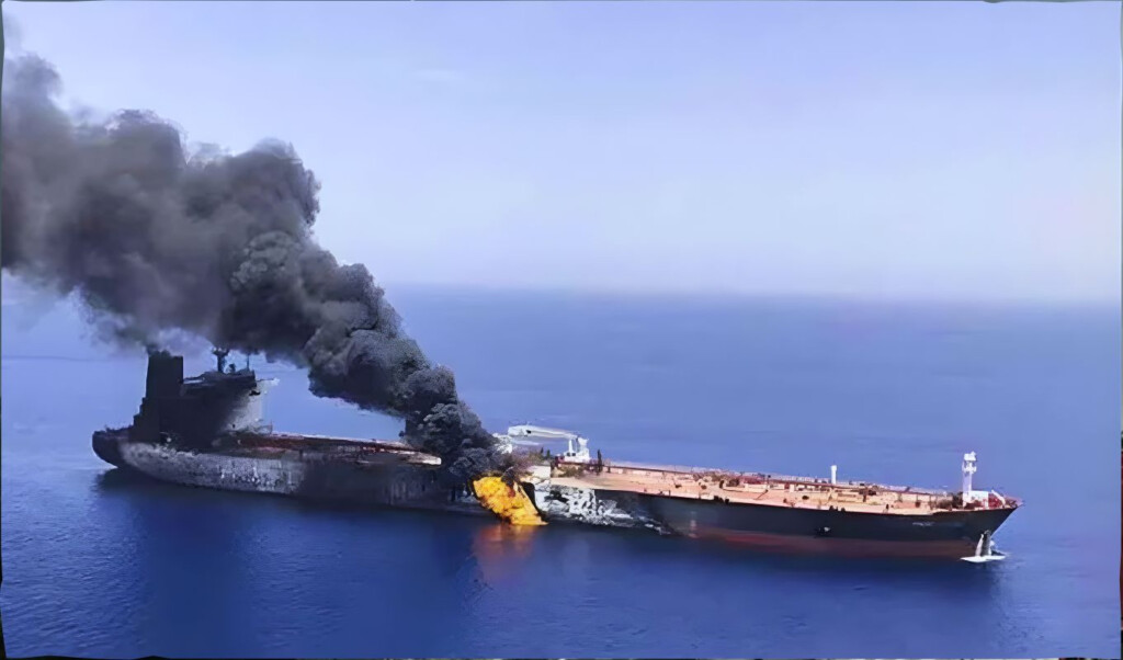explosive attack hits oil tanker off oman coast Explosive Attack Hits Oil Tanker Off Oman Coast