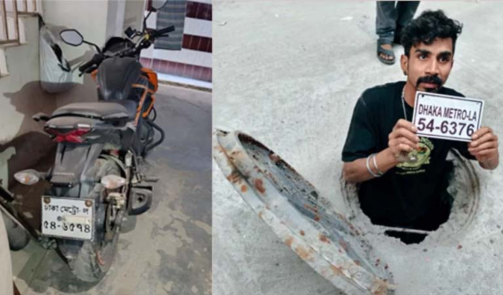 fake plate helmet recovered in hadi attack Fake Plate, Helmet Recovered in Hadi Attack