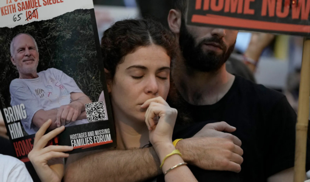 Families Hold Moment of Silence for October 7 Victims at Israel Festival Site 2 families hold moment of silence for october 7 victims at israel festival site Families Hold Moment of Silence for October 7 Victims at Israel Festival Site