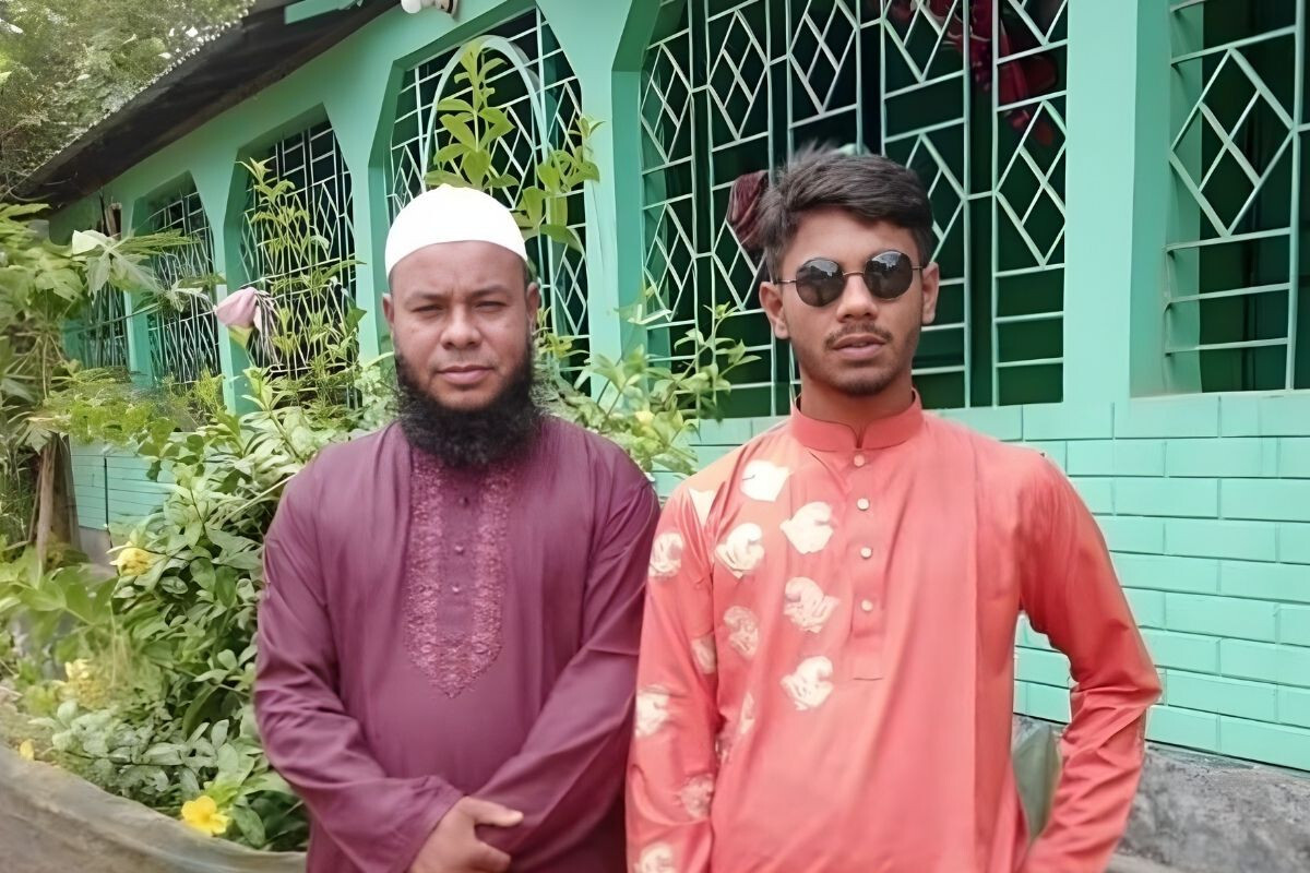 Father and son arrested for stabbing police officer