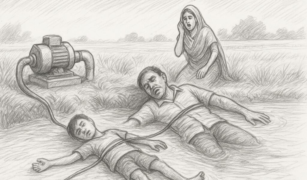 father and son die in electric shock while operating irrigation pump Father and Son Die in Electric Shock While Operating Irrigation Pump