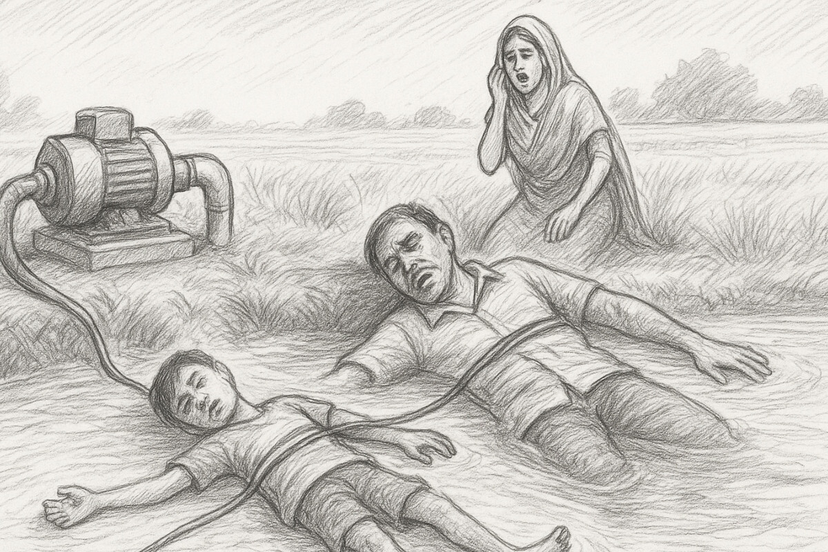 Father and Son Die in Electric Shock While Operating Irrigation Pump