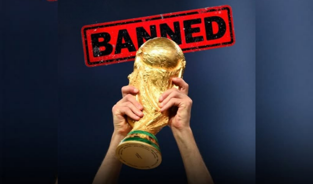 fifa has banned two nations from playing each other in the world cup play offs FIFA has banned two nations from playing each other in the World Cup play-offs.