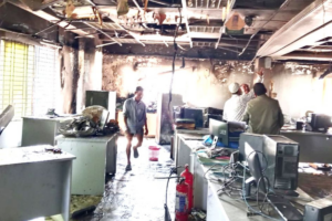 Fire at Islamic Bank in Manikganj causes major damage