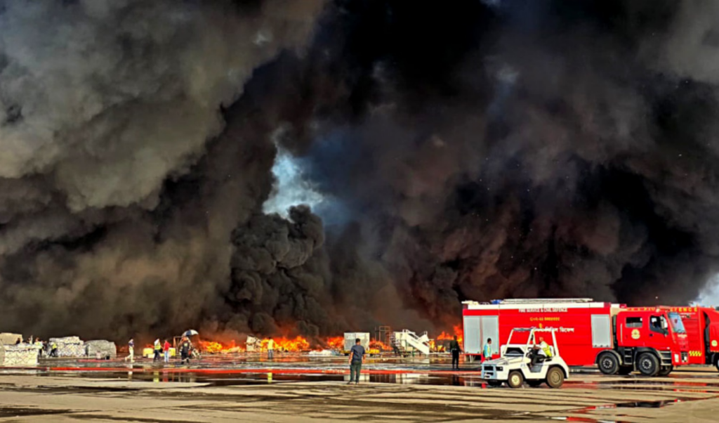 fire at shahjalal airport cargo complex caused by electrical short circuit Fire at Shahjalal Airport Cargo Complex Caused by Electrical Short Circuit