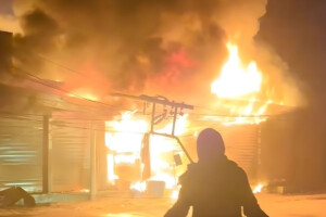 Fire at Tin Shed Market in Narayanganj
