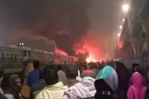 Fire Breaks Out in Abandoned Train Carriage at Tejgaon Station, Two Detained