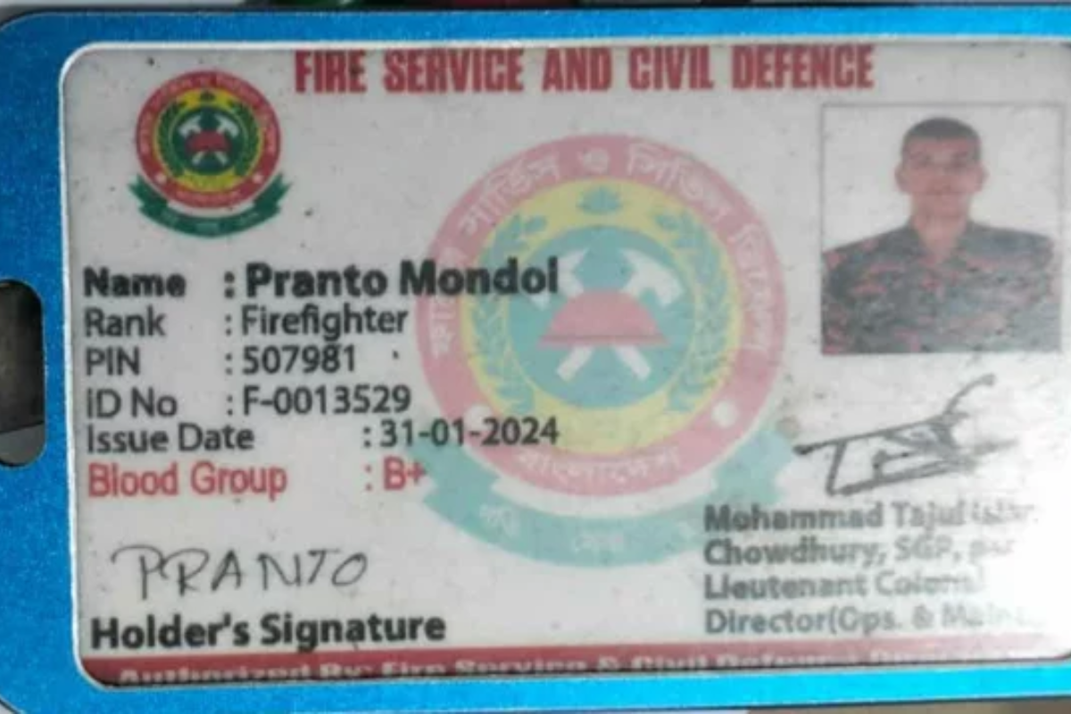 Fire Service Member Killed in Dhaka-Barishal Accident