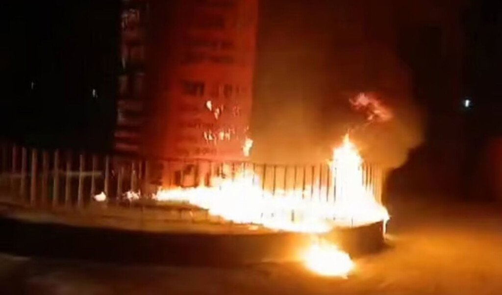 Fire set at July Monument in Barguna, video uploaded on Facebook 3 fire set at july monument in barguna video uploaded on facebook Fire set at July Monument in Barguna, video uploaded on Facebook