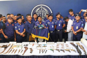 Firearms and Ammunition Seized in Special Raids in Raozan and Satkania