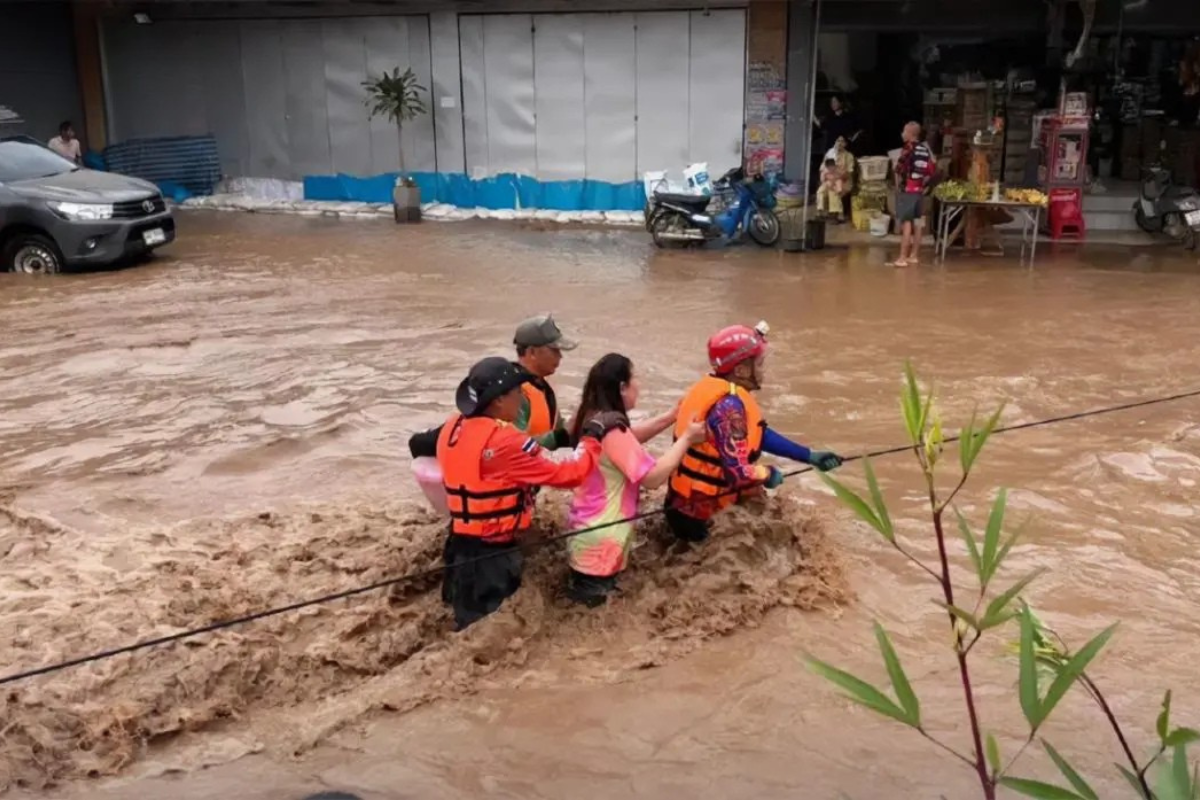 Four Killed in Monsoon Floods Across Central Thailand