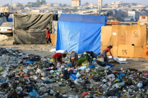 Gazans are spending their days in hardship under tents