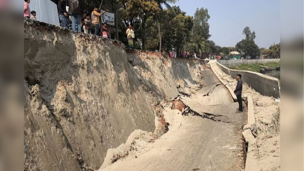 gazipur road collapses prior to official opening Gazipur Road Collapses Prior to Official Opening