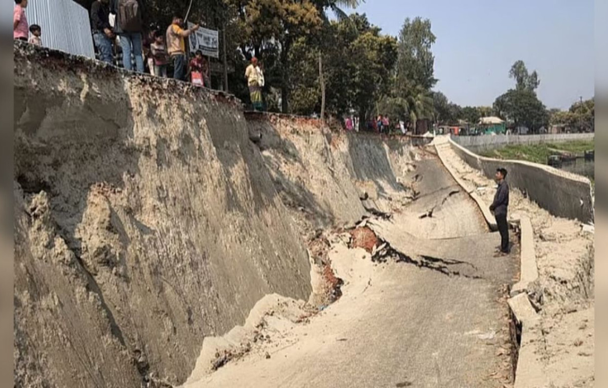 Gazipur Road Collapses Prior to Official Opening