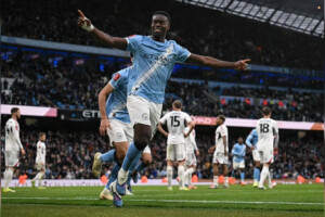 Guehi Nets First Goal as City Edge Salford