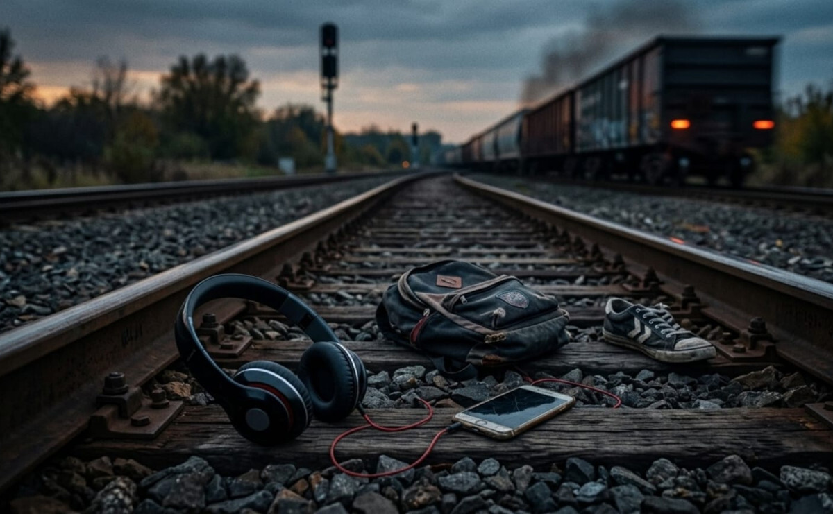 Headphones on Track: Young Man Fatally Struck