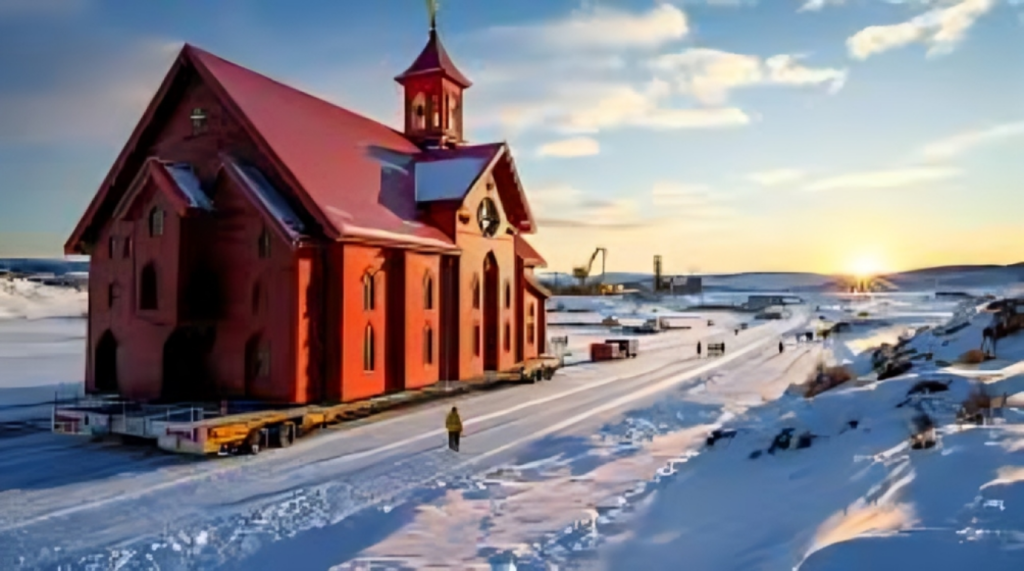 historic swedish church relocated in monumental engineering feat Historic Swedish Church Relocated in Monumental Engineering Feat