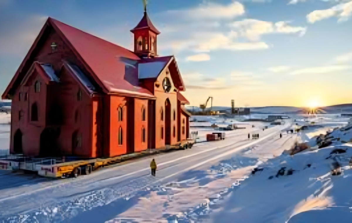 Historic Swedish Church Relocated in Monumental Engineering Feat
