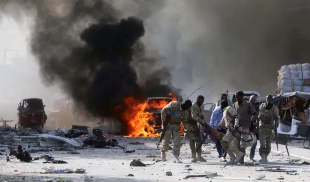 Huge Blast and Gunfire in Central Mogadishu Claimed by Al-Shabaab 3 huge blast and gunfire in central mogadishu claimed by al shabaab Huge Blast and Gunfire in Central Mogadishu Claimed by Al-Shabaab