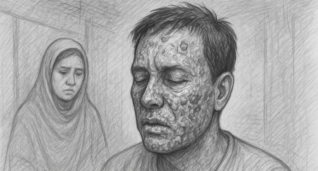 husbands face severely burned in acid attack by second wife Husband’s Face Severely Burned in Acid Attack by Second Wife