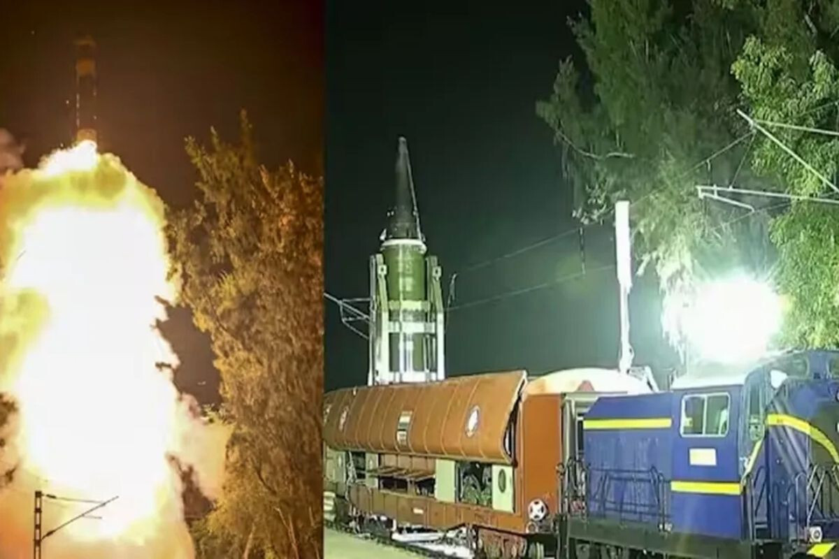 India Tests Missile Launch from Train