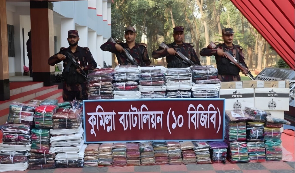 indian sarees cigarettes seized in comilla Indian Sarees, Cigarettes Seized in Comilla
