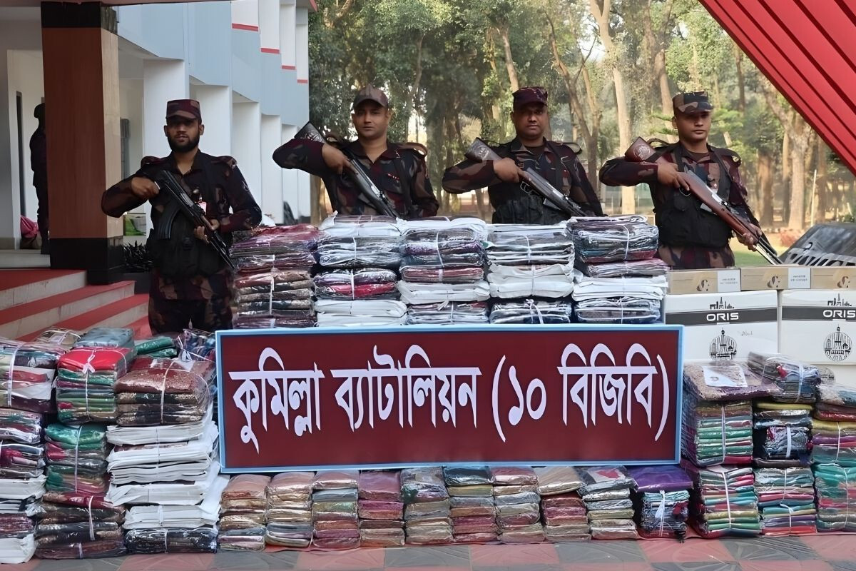 Indian Sarees, Cigarettes Seized in Comilla