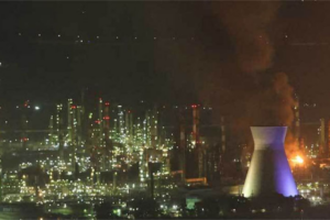 Iranian Missile Strike Ignites Israeli Oil Refinery