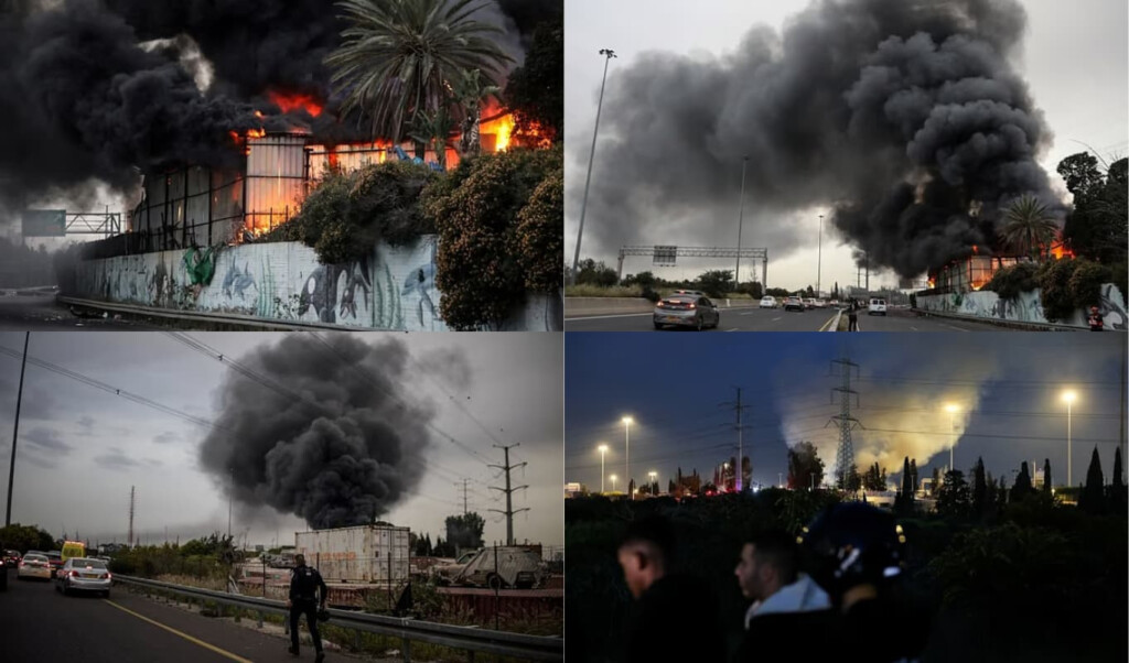 iranian missiles ignite fires across central israel Iranian Missiles Ignite Fires Across Central Israel