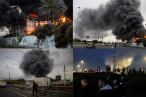 Iranian Missiles Ignite Fires Across Central Israel