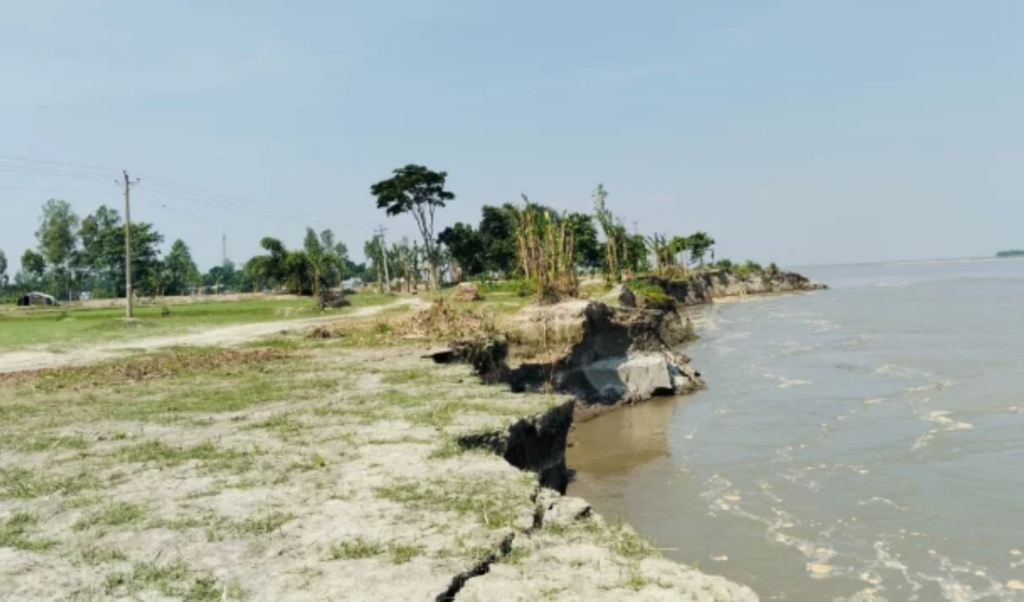 jamalpur riverbank work halted by extortion threats Jamalpur Riverbank Work Halted by Extortion Threats