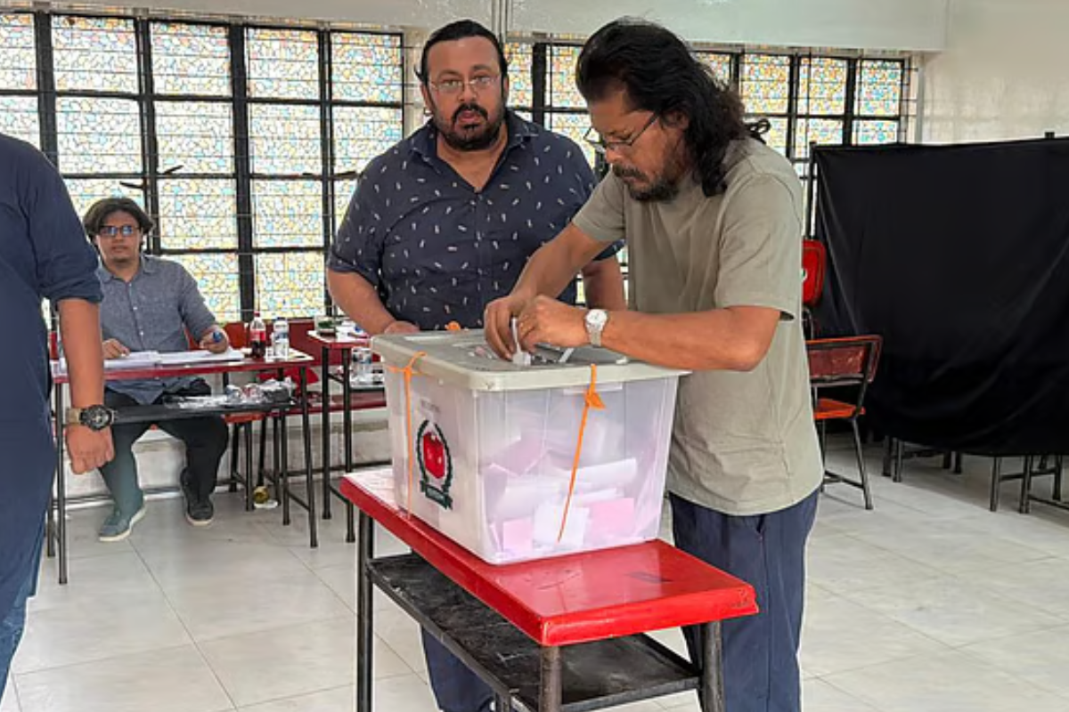 James Votes, Calls for Peace and Prosperity