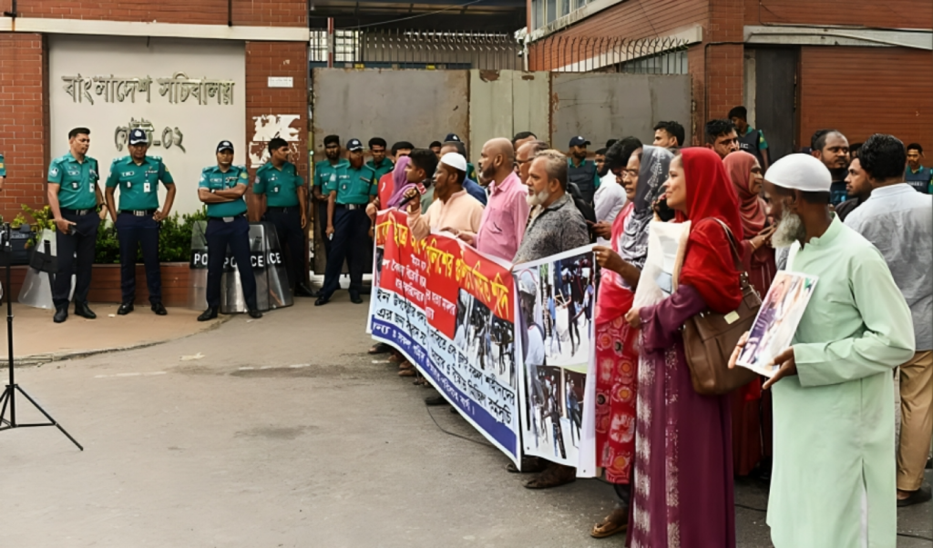 july martyrs families and injured protesters issue ultimatum to legal adviser asif nazrul July Martyrs’ Families and Injured Protesters Issue ‘Ultimatum’ to Legal Adviser Asif Nazrul