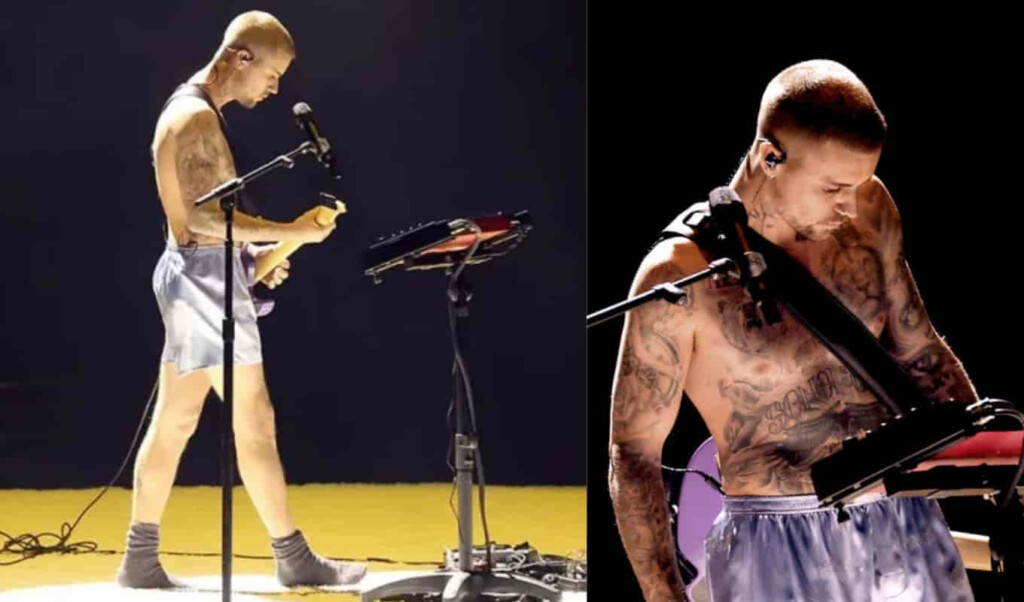 justin biebers daring fashion shines at grammys Justin Bieber’s Daring Fashion Shines at Grammys